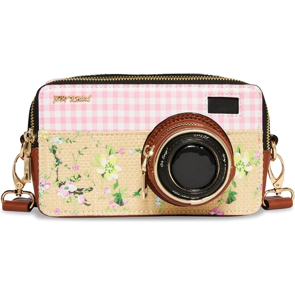 Betsey Johnson Million Stars Phone Bag, Silver